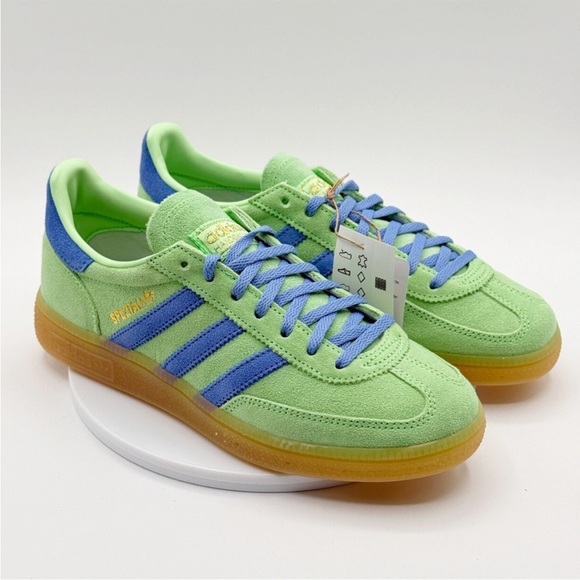 adidas Shoes - Adidas Handball Spezial W Sneakers Size 8 Womens Lime Green/Blue JR3618